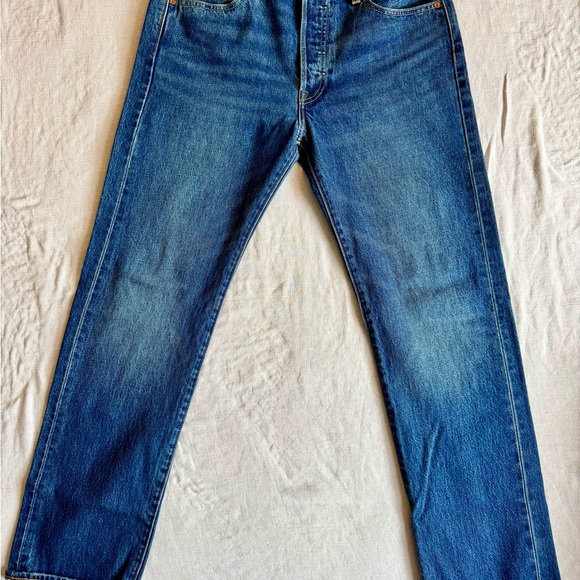 Levi's Other - Levi's Premium Selvedge 501 Men's Straight Jeans in Medium Blue